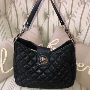Black Quilted Patent Kate Spade Purse
